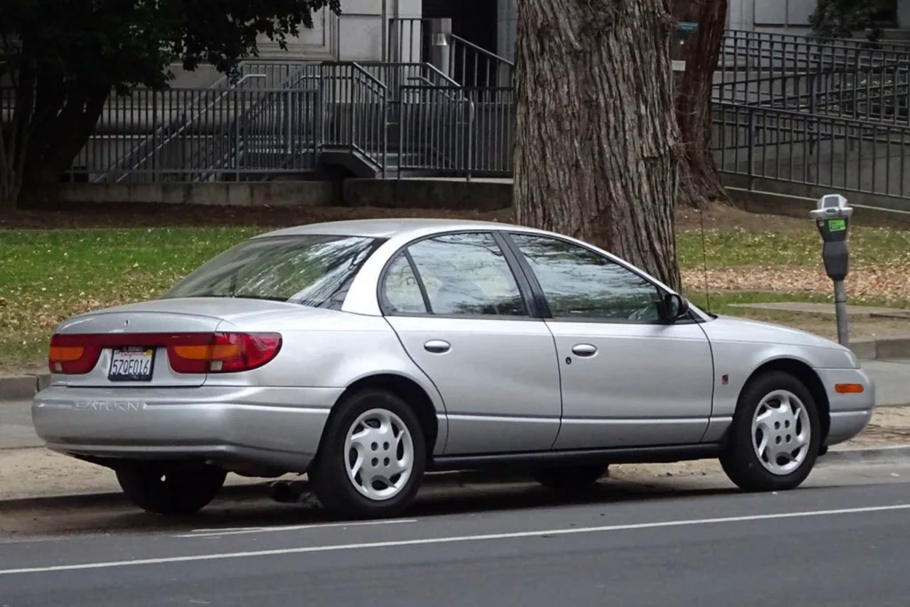 2002 Saturn SL2 silver