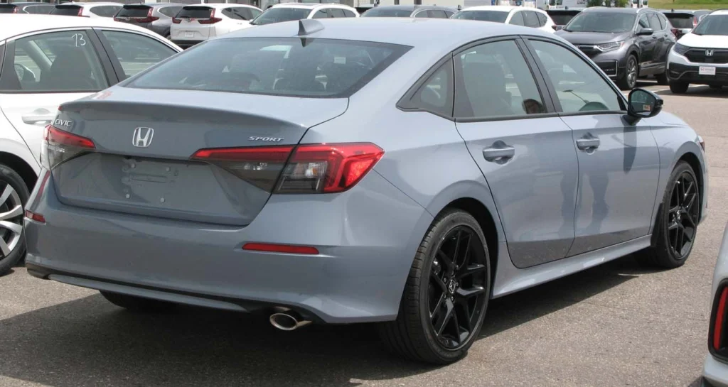 2022 honda civic sport rear